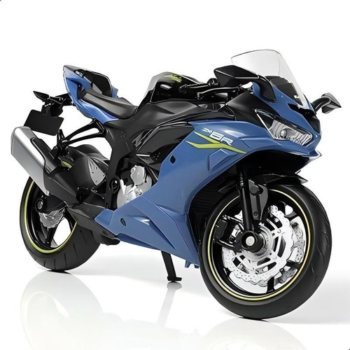 Mz Moto Kawasaki Ninja Zx-6r Modelo Aleación 1:12 Azul