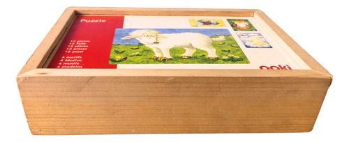 Rompecabezas 4 En 1 Animales Goki Madera Alemán Puzzle