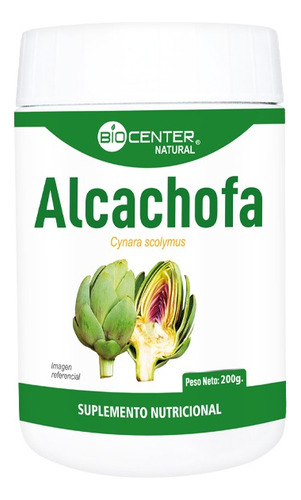 Alcachofa Polvo Biocenter Natural Salud Hepática 200gr