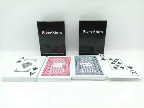 Cartas Barajas Póker Star Plásticas 