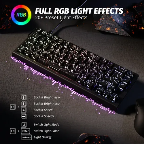 Teclado Gamer Magnético 8000hz Attack Shark Com Fio X68 He | Frete