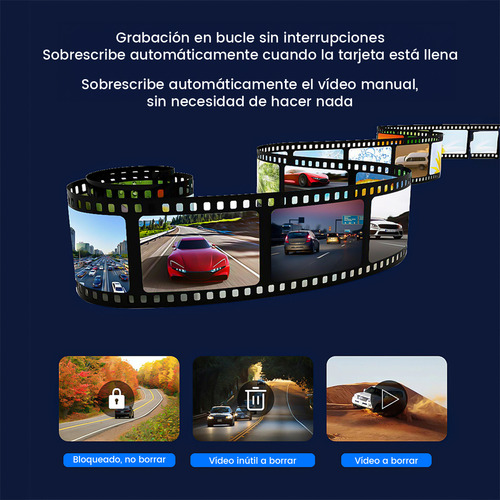 4k Cámara Para Auto Dual Hd Dashcam Con 32gb,gps,app,wifi