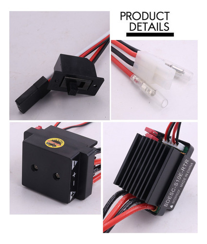 Controlador Esc Rc Cepillado 320 A 6-12 V Con Bec 2 A For R