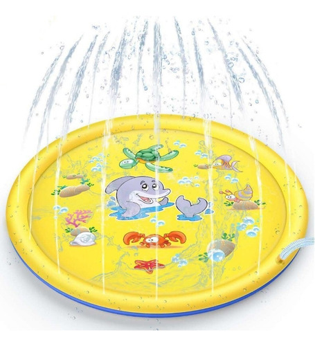 Non-slip Splash Pad 170 Cm Para Niños Y Perros Delfín