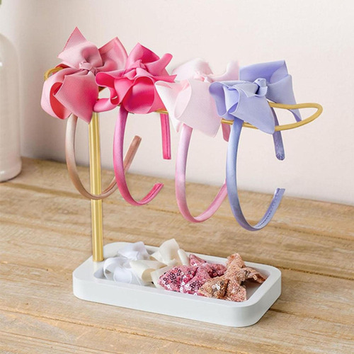 Soporte Para Diadema Con Bandeja Para Guardar Pulseras,l