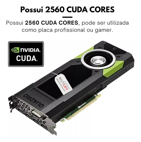 Placa De Video Quadro Gamer Profissional Quadro P5000 16 Gb Placa De Video Quadro Gamer Profissional Quadro P5000 16 Gb