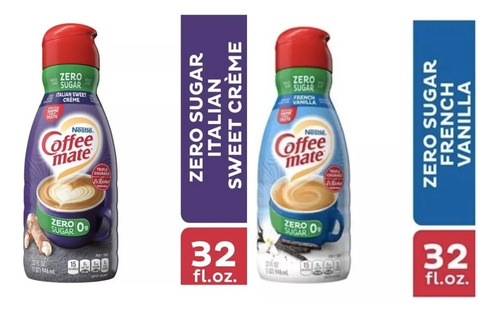 Coffee Mate Italian Y Vainilla Sin Azucar 2 Pack 946ml 