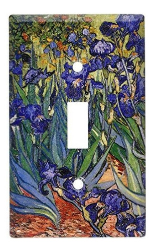 Placas De Arte Van Gogh Irises Switch Plate Single Toggle