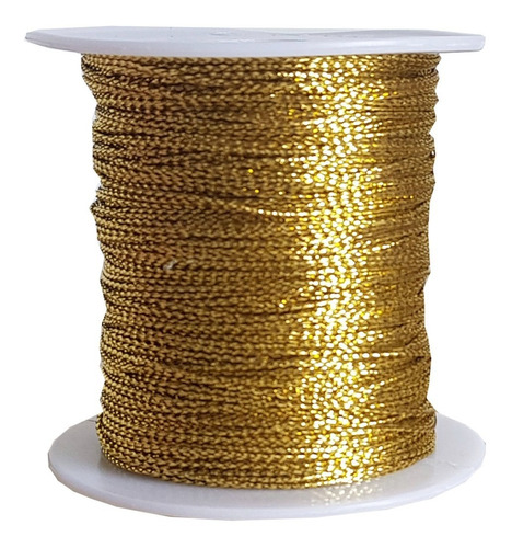 Fio Dourado Cordão Dourado Tag Papelaria Artesanato 50m