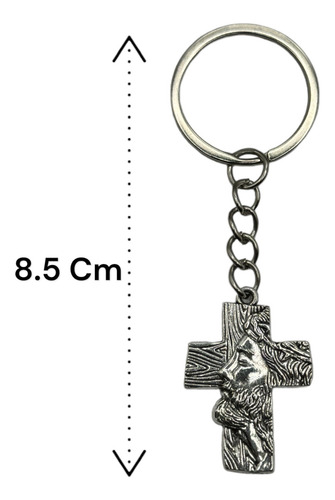 Recuerdo 150 Llavero Cruz Rostro C/tarjeta Personalizada