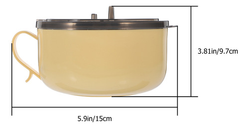 Tazón Resistente Para Fideos Instantáneos Con Forma De Taza