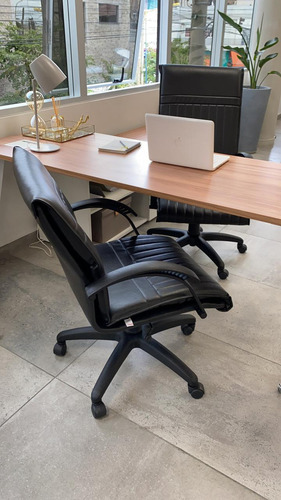 Silla de escritorio de Outlet Malbec bajo gamer ergonómica negra con tapizado de cuero sintético