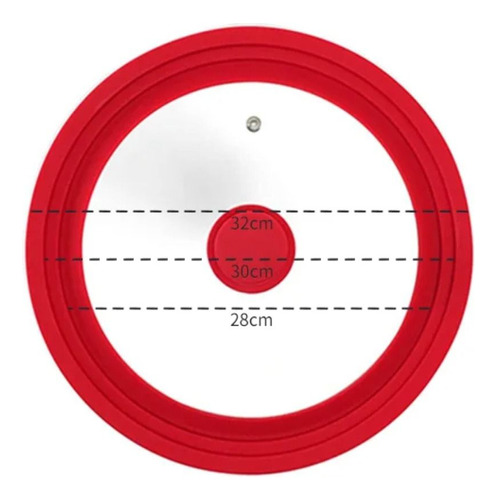 Tapa Redonda Con Borde De Silicona Para Olla, Tapa Inteligen