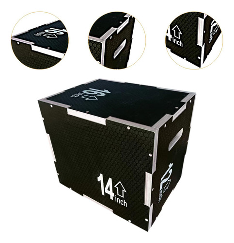 3 En 1 Box Fitness Gym Fitness Portable Balanceo De Madera