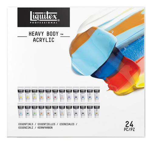 Estojo Tinta Acrílica Heavy Body 24 Cores 22ml Liquitex