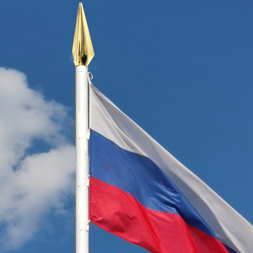 Top De Bola Com Cabeça De Mastro De Bandeira Para Decoração