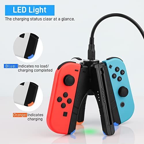 Pack Cargador Joycon 4 En 1 Para Nintendo Switch Oled