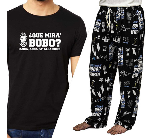 Conjunto Pijama Messi Remera Pantalón Calidad Premium 2