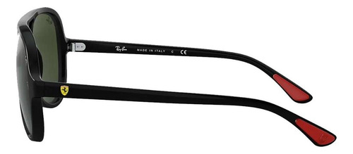 Gafas De Sol Ray-ban Rb4125-m F601/31 57, Color Ferrari Line, Color Negro/verde, Montura G-15, Color Negro, Color Varilla Negra, Lente Negra, Color Verde G-15, Diseño De Aviador Liso Negro / Verde G-15 Anteojos De Sol Verde G-15 Negro