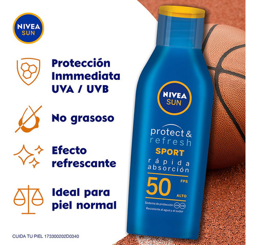 Protector Solar Nivea Sun Sport Y Protección Y Piel Sensible