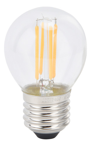 Bombilla G45, 6 Unidades, Led E27, Filamento Vintage De Vidr
