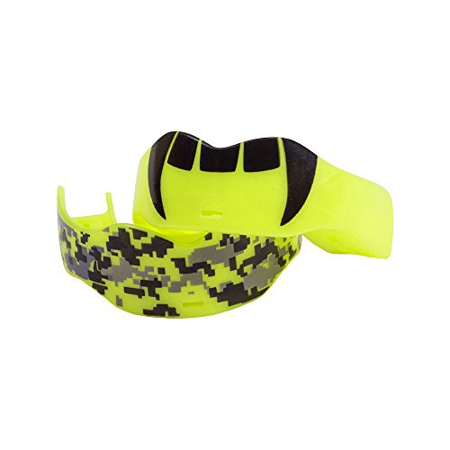 Protector Bucal Soldier Sports Fang   Camo, Talla Única, Neó