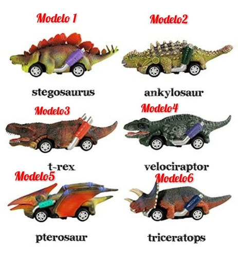 Carro Dinosaurio Retraible Monster Truck 5 Pulgadas