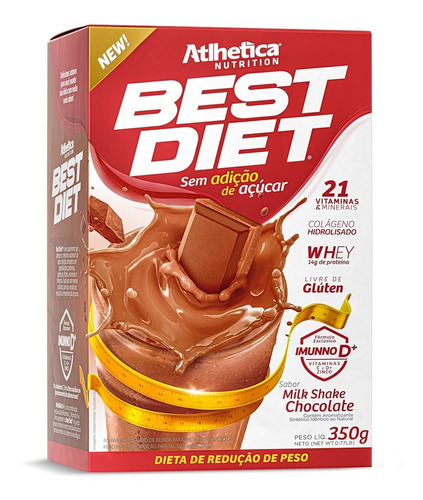 Atlhetica Nutrition - Best Diet - Milk Shake De Chocolate
