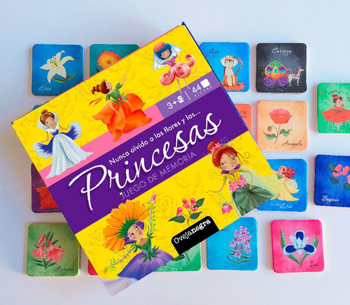 Juego De Memoria Memo Didactico Infantil 44 Piezas Princesas Oveja Negra