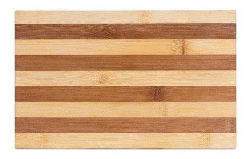Tabla Para Cortar De Bambú Grande 28x38cm Cocina 3082934 Bamboo Rayas (36x26x2cm)