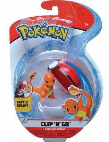 Pokemon Clip N Go - Charmander + Pokebola - Original