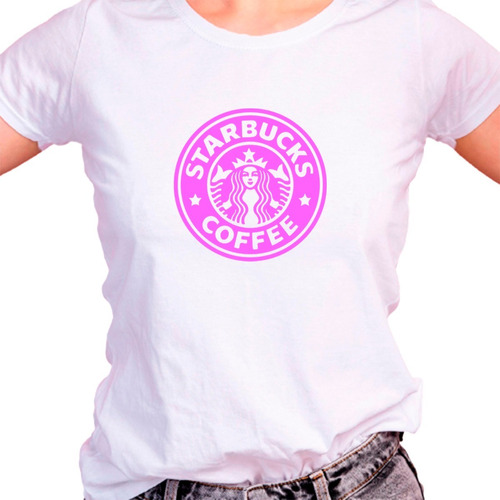 Franela Damas Personalizada Diseño Star Bucks Cafe 