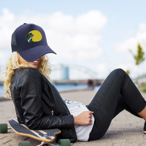 Gorro De Camionero De Malla De Béisbol Con Estampado De Mall