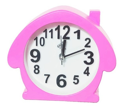 Relógio De Mesa Despertador Casa Varias Cores Rosa Azul