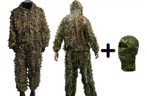 Ghillie Suit Traje Camuflado 3d - Sniper Atirador De Elite