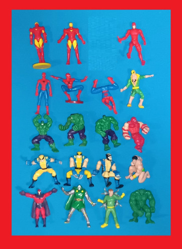 Marvel Super Heroes Grezon Tipo Kinder Set 19 Figuras