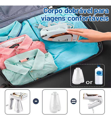 -- Mini Plancha De Vapor Portátil Inalámbrica For Viajes De