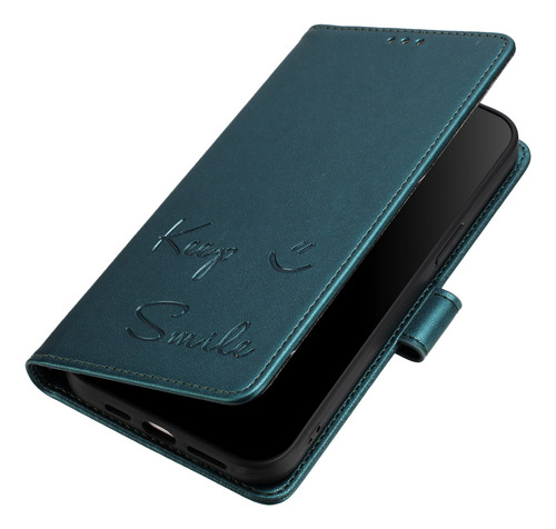 Funda De Piel Con Forma De Cara Sonriente Para Oppo A60 4g/a60 5g Con Función Atril, Cierre Magnético, Bloqueo Rfid