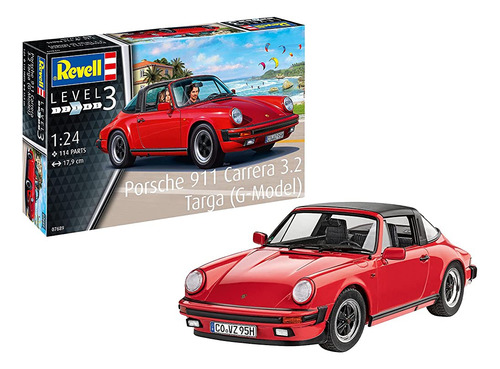 Revell 07689 Porsche 911 Carrera 3.2 Targa (g-model) Escala