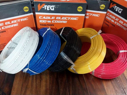 Cable V-teg # 8, 10, 12 100% Cobre