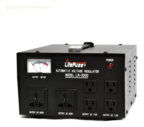 Litefuze Lr-watt Regulador De Voltaje Con Paso De Transforma