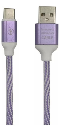 Cable De Carga Gtc Usb A Usb Tipo C 1m Entelado Reforzado