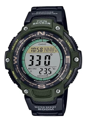 Reloj casio con brujula new arrivals