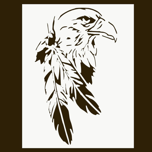 Eagle Stencil, Plantillas De Cabeza De Águila Nativa A...