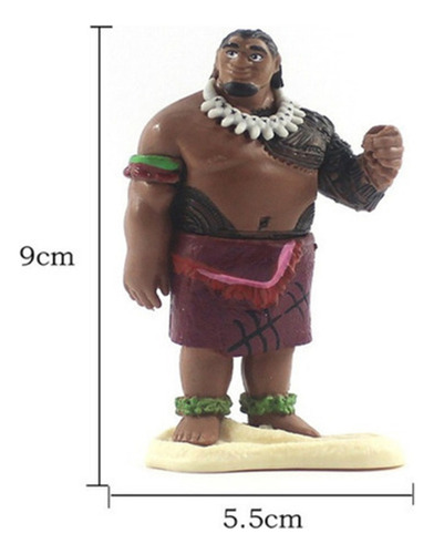 Figura Moana Maui Hei Hei Tamatoa, Chefe Da China, Tui, 6 Un