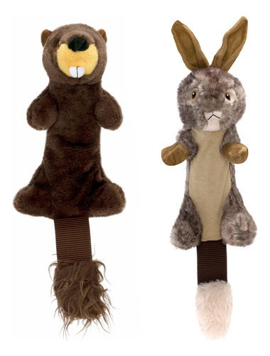 Pet Factory Shake & Squeak Critter Tugz - Juguete De Peluche