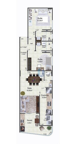 Imagem 10 de 24 de Apartamento Com 2 Dormitórios À Venda, 71 M² Por R$ 376.200,00 - Caiçara - Praia Grande/sp - Ap0186