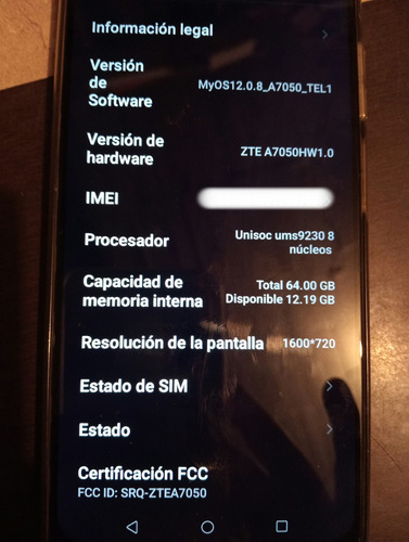 Celular Zte Blade V41 Seminuevo (Usado)