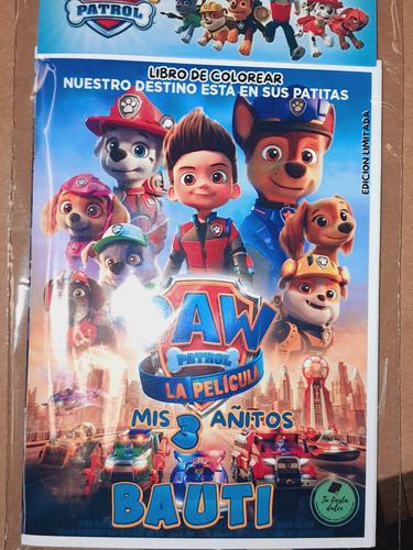 25 Libritos Actividades Paw Patrol Con Colores