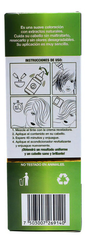 Tinte Castaño Cobrizo 150 Ml-natural Colour